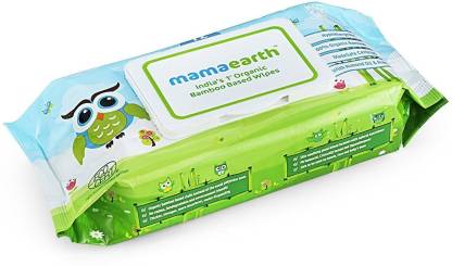 MamaEarth India's First Organic Bamboo Based Baby Wipes (72 Wipes)