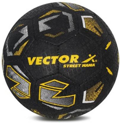 Vector X Street Mania Football – Size: 5 (Pack of 1, Black, Yellow)