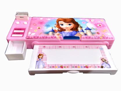 | TECHNOCHITRA White Board Cartoon Print Art Plastic Pencil Box - Box | TECHNOCHITRA White Board Cartoon Print Art Plastic Pencil Box - Box