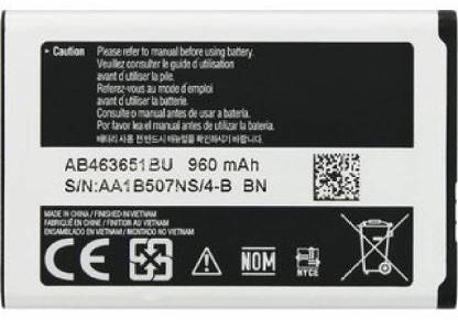 amnicor mobile battery for samsung l700 chat 322 c3222 b310e metro 313 b313e