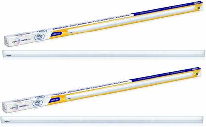 Wipro 4 Feet 22WattBatten Straight Linear LED Tube Light  (White, Pack of 2)