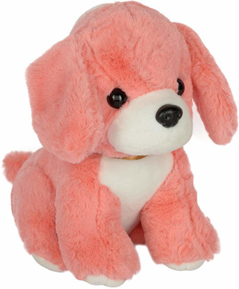 pink stuffed dog