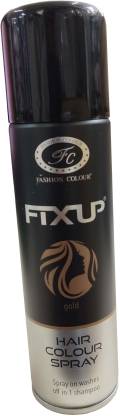 FASHION COLOUR Fixup Hair Colour Spray , Gold - Price in India, Buy FASHION COLOUR  Fixup Hair Colour Spray , Gold Online In India, Reviews, Ratings & Features  