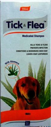 medicated flea and tick shampoo
