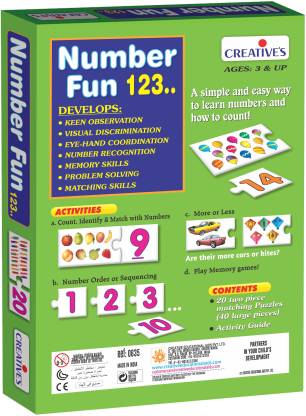Creative Educational Aids Number Fun 123  (40 Pieces)