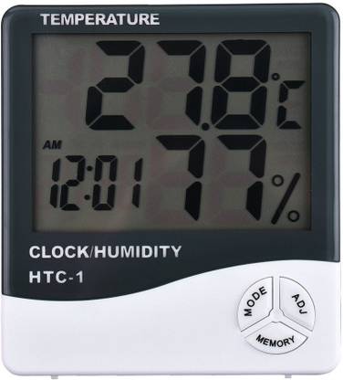 bruzone premium htc1 tc 1 lcd display thermometer hygrometer indoor electronic temperature humidity meter thermo hygro clock digital room wall
