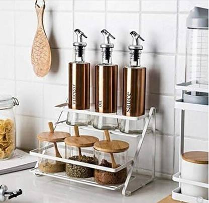 Celona Kitchen Counter Shelves White Containers Kitchen Rack Price In India Buy Celona Kitchen Counter Shelves White Containers Kitchen Rack Online At Flipkart Com