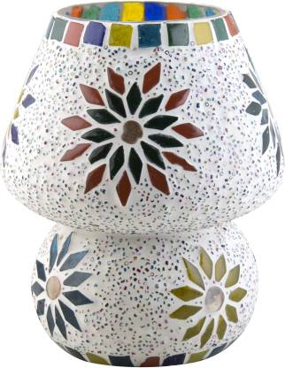 Mejilla Multicolored Fl Mosaic, Multi Colored Table Lamps