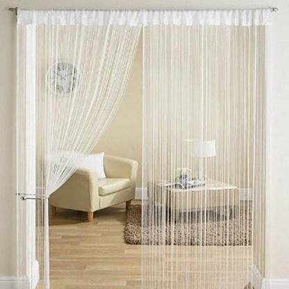 Yutiriti 213.36 cm (7 ft) Polyester Room Darkening Door Curtain (Pack Of 2)