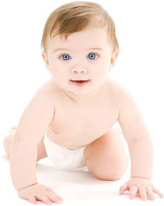 Baby Boy Poster Wall Decor Blue Eyes Cute Baby Poster Paper Print