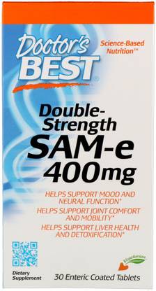 Doctor's Best SAM-E 400 Mg Double Strength Enteric Coated ...