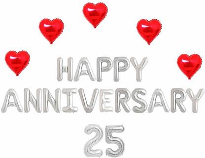 Flipkart Com Bash N Splash Solid Happy Anniversary Silver Jubilee Decoration Balloon Set Of 23 Hearts 25 Number Balloon Balloon Flipkart Com Bash N Splash Solid Happy Anniversary Silver Jubilee Decoration Balloon Set Of 23 Hearts 25 Number Balloon Balloon