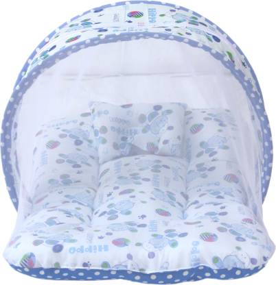 Miss & Chief by Flipkart Polycotton Baby Bed Sized Bedding Set  (Blue)