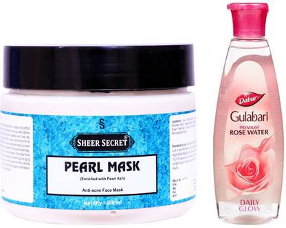 Sheer Secret Pearl Mask 300ml And Dabur Gulabari Premium Rose Water 1 Ml Price In India Buy Sheer Secret Pearl Mask 300ml And Dabur Gulabari Premium Rose Water 1 Ml Online
