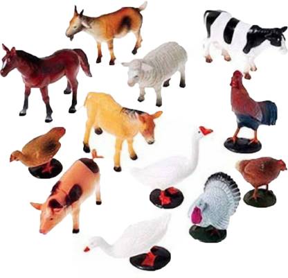 Toyswala Domestic Farm Animals Toys for Kids (Set of 12) - Domestic Farm  Animals Toys for Kids (Set of 12) . Buy Animal toys in India. shop for  Toyswala products in India. 