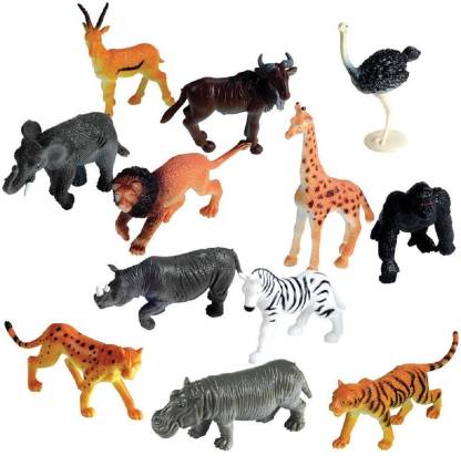 Toyswala Wild Animals Figures Set for Kids - Medium (Pack of 12) - Wild  Animals Figures Set for Kids - Medium (Pack of 12) . Buy Wild Animal toys  in India. shop