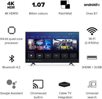Mi TVs India - Mi LED Smart TV 4X Pro (55)