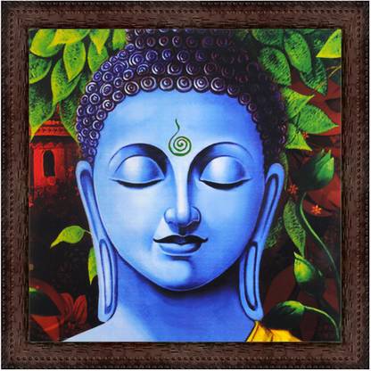 V Art Creations Texture Canvas Print Lord Buddha Painting With Brown Framing Wall 14 Inch X In India - Buddha Wall Art Canvas V Art Creations Texture Canvas Print Lord Buddha Painting With Brown Framing Wall 14 Inch X In India - Buddha Wall Art Canvas