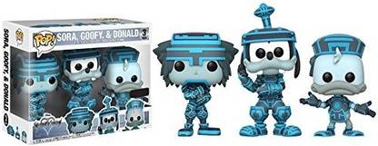 Funko Disney Kingdom Hearts Sora, Goofy, Donald Tron Suits Gamestop Exclusive