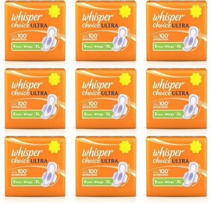 Whisper Choice Ultra 09 Pack X 6 Pad Per Pack Sanitary Pad Buy Women Hygiene Products Online In India Flipkart Com It is soft on your skin and gives you complete leakage protection. whisper choice ultra 09 pack x 6 pad per pack sanitary pad
