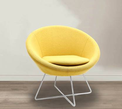 Lakdi The Furniture Co Velvet Cushioned Round Sofa Chair With Criss Cross Metal Legs For Home Dining Room Gallery Lounge Cafe Restaurant Fabric Living In India Criss Cross Metal Legs, Furniture Sofa Leg Restaurant Chairs