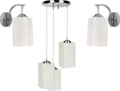 Vagalleryking Matching Glass Decorative Home Ceiling Light Combo Pack Wall With Lamp Pendants In India - Matching Ceiling And Wall Lights Next