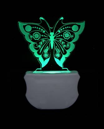 Download Zuper The Butterfly 3d Illusion Led Night Lamp Comes With 7 Multicolor Lighting Effect Night Lamp Price In India Buy Zuper The Butterfly 3d Illusion Led Night Lamp Comes With 7