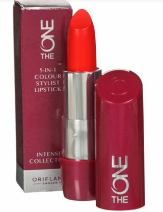 oriflame sunset red lipstick