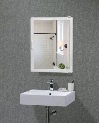 Ocean Decore Bathroom Cabinet Model Camry White Acrylic Wall Shelf