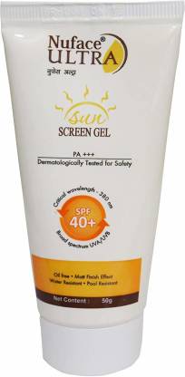 NuFace Ultra Sunscreen Gel, 50g - SPF 40+ PA+++