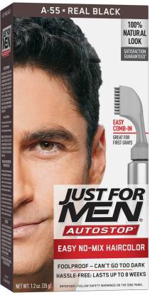 JUST FOR MEN Men's Hair Color, Real Black - USA , REAL BLACK - Price in  India, Buy JUST FOR MEN Men's Hair Color, Real Black - USA , REAL BLACK  Online