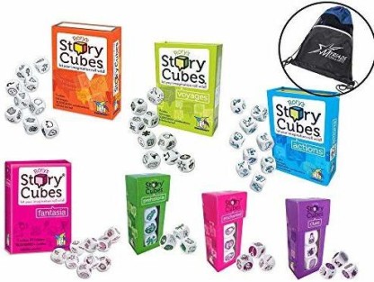 Voyages & Fantasia Gamewright Actions Rorys Story Cubes Bundle Includes Rorys Story Cubes Original 