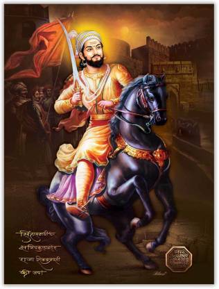 Shivaji Maharaj With Horse Paper Poster Paper Print - Religious posters in  India - Buy art, film, design, movie, music, nature and educational  paintings/wallpapers at 