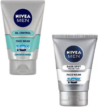 Nivea Men Dark Spot Oil Control 2 Pc X 100 G Face Wash Price In India Buy Nivea Men Dark Spot Oil Control