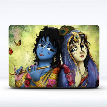 pic Cute Radha Krishna Cartoon Images Hd techfit cute radha krishna hd uv printed skin sticker on imported premium material vinyl laptop decal 15 6