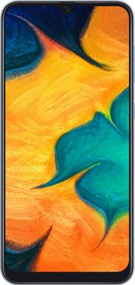 Flat 0/- Off on Samsung Galaxy A30 (White, 64 GB)  (4 GB