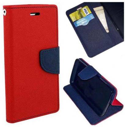 Vizoof Flip Cover for Crazyliner Flip Cover Mercury Samsung Galaxy J2 Ace Red