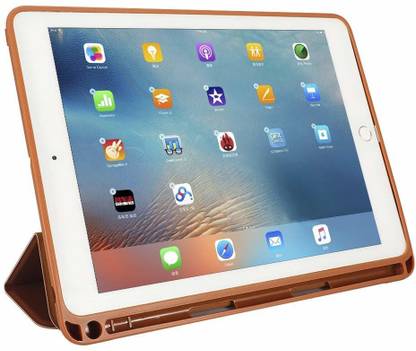 oaky flip cover for apple ipad mini 5 2019 7 9 inch with apple pencil holder smart cover auto wake sleep brown