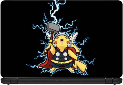 StickMe Funny - Pikachu - Thor - Pokemon - Cartoon Laptop Skin -   Eco Friendly Matte Laptop Decal  Price in India - Buy  StickMe Funny - Pikachu - Thor -