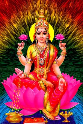 Maa Lakshmi Paper Wall Poster Without Frame Paper Print Religious Posters In India Buy Art Film Design Movie Music Nature And Educational Paintings Wallpapers At Flipkart Com