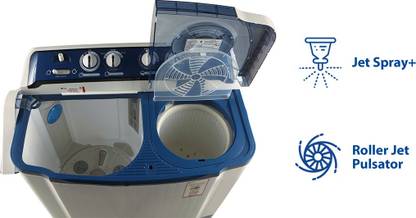 LG 8 kg Semi Automatic Top Load Blue P9037R3SM LG Washing Machines