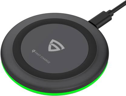 Fast Wireless Charger with FireProof ABS (No AC Adapter) Charging Pad Type-C PD Qi-Certified in India Under 2000