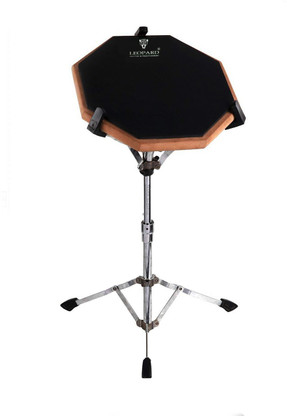 The 12-inch Double Sided Practice Pad Fully Rimmed with an Articulate Carbon Fiber Laminated Surface Realistic Feel Marching Snare Pad 