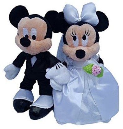 minnie mouse bride stuffed animal