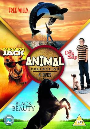Animal 4 Movies Collection: Free Willy + Kangaroo Jack + Black Beauty + My  Dog Skip (4-Disc Box Set) (Fully Packaged Import) (Region 2) Price in India  - Buy Animal 4 Movies