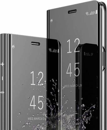 Slash Flip Cover For Vivo Y15 Mirror Clear S View Electroplated Flip Cover With Magnetic Stand Slash Flipkart Com