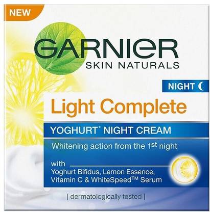 Flat -14/- Off on Garnier Skin Naturals Light Complete Night Cream  (40