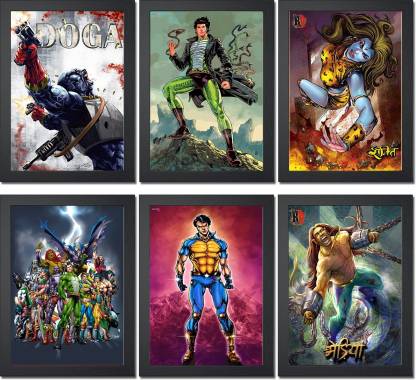 Exclusive Raj Comics Poster Collection | Set of 6 | Indian Superhero Fine  Art Print - Comics posters in India - Buy art, film, design, movie, music,  nature and educational paintings/wallpapers at 