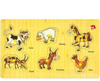SALEOFF Farm Animals with Pics and Names - Learning & Educational Puzzle -  Farm Animals with Pics and Names - Learning & Educational Puzzle . Buy  Jigsaw Puzzle toys in India. shop