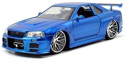 Jada Toys Fast Skyline Gtr R34 Diecast Car 124 Scale Blue Fast Skyline Gtr R34 Diecast Car 124 Scale Blue Shop For Jada Toys Products In India Flipkart Com